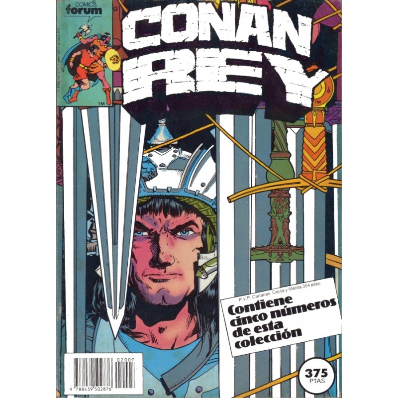 CONAN REY Nº 56 AL 60 EN UN RETAPADO ED.FORUM