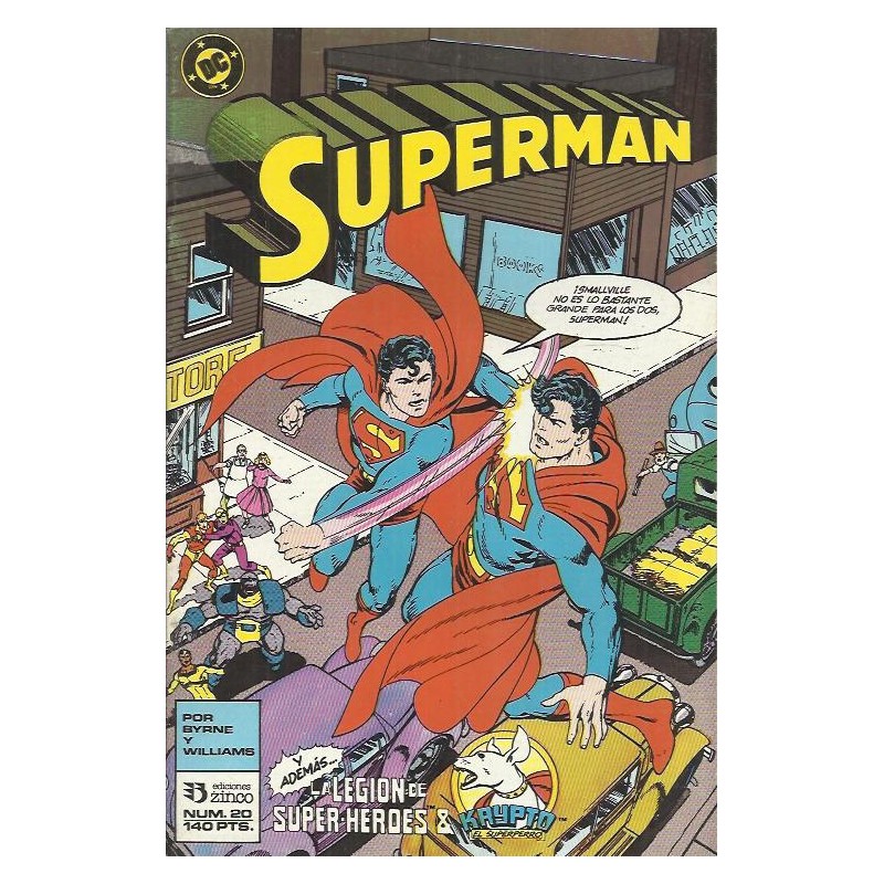 SUPERMAN VOL.2 Nº 20 ED.ZINCO CON LA LEGION DE SUPERHEROES
