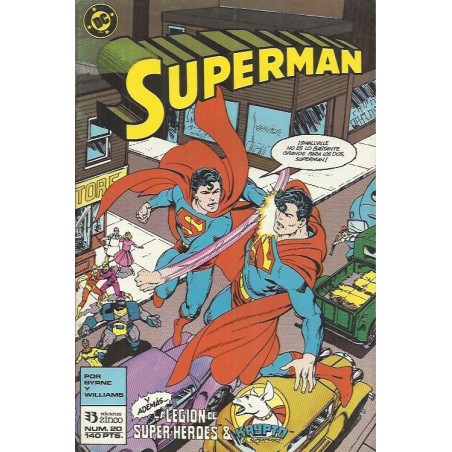 SUPERMAN VOL.2 Nº 20 ED.ZINCO CON LA LEGION DE SUPERHEROES