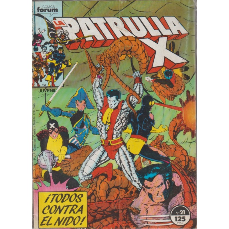 LA PATRULLA X VOL.1 Nº 1 AL 60 EDITORIAL FORUM ( LOS NUMEROS 1 Y 38 SON DE 2ª EDICION )