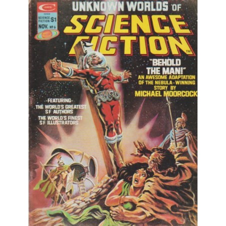 UNKNOWN WORLDS OF SCIENCE FICTION Nº 6 BEHOLD THE MAN , NOVIEMBRE 1975 , INGLES