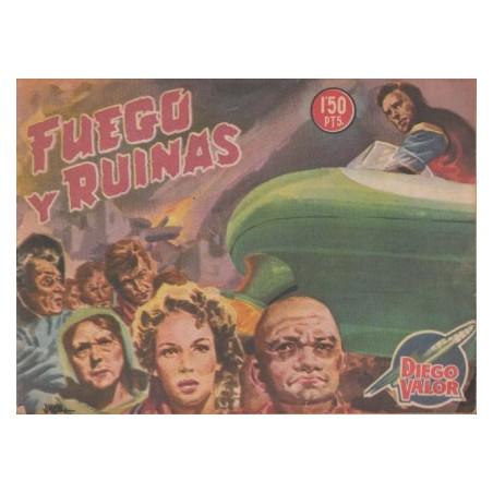 DIEGO VALOR Nº 36 , 2ª SERIE , ORIGINAL : FUEGO Y RUINAS