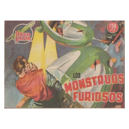 DIEGO VALOR Nº 34 , 2ª SERIE , ORIGINAL : LOS MONSTRUOS FURIOSOS