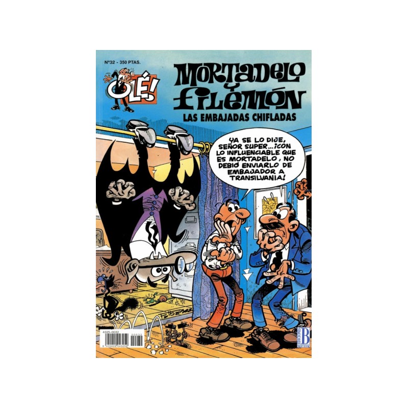 COLECCION OLE Nº 32 MORTADELO Y FILEMON : LAS EMBAJADAS CHIFLADAS