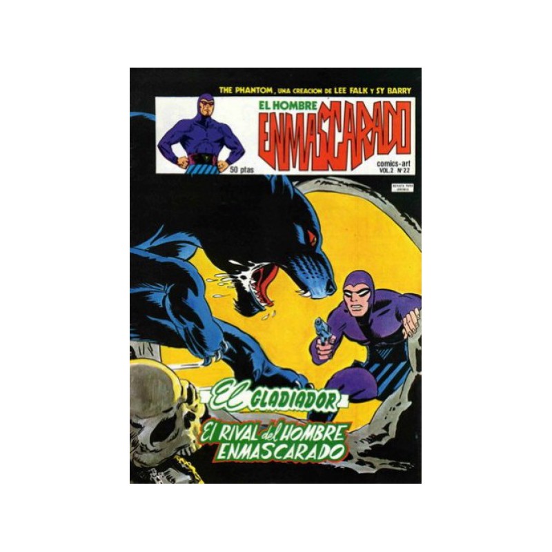 EL HOMBRE ENMASCARADO Nº 22 ED.VERTICE VOL.2 : EL GLADIADOR Y EL RIVAL DEL HOMBRE ENMASCARADO