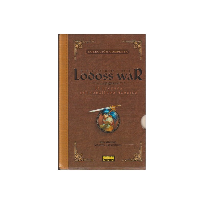 RECORD OF LODOSS WAR ED.NORMA LA LEYENDA DEL CABALLERO HEROICO COL.COMPLETA 19 TOMITOS CON SU ESTUCHE