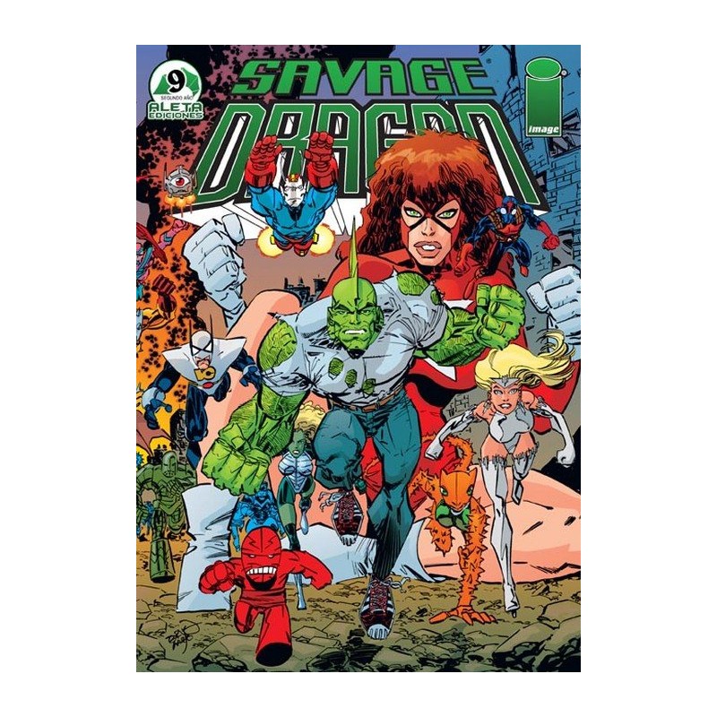 THE SAVAGE DRAGON VOL.1 COL.COMPLETA Nº 1 AL 12 MAS VOL.2 Nº 1 AL 7 Y 9 , EDICIONES ALETA DE 9