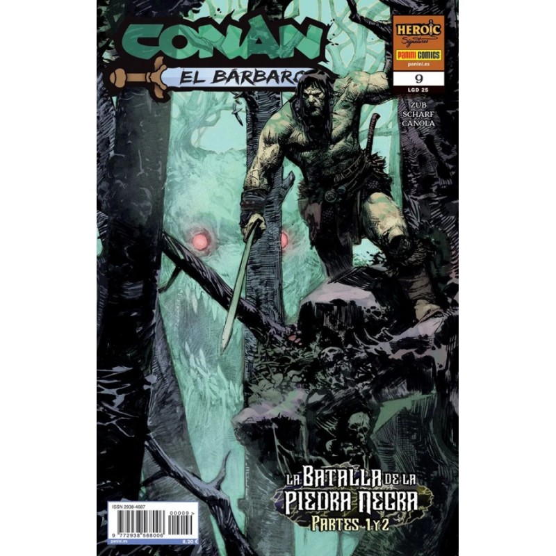 CONAN EL BARBARO Nº 25 LA BATALLA DE LA PIEDRA NEGRA PARTES 1 Y 2 , ED.PANINI