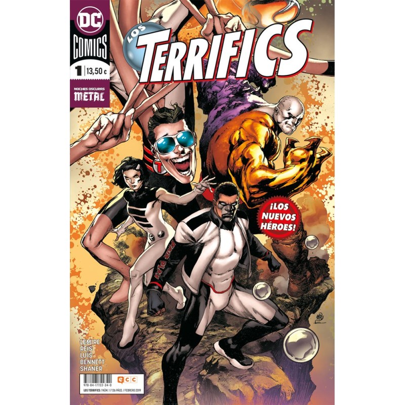 LOS TERRIFICS VOL.1 DE 3 LOS NUEVOS HEROES ED.ECC