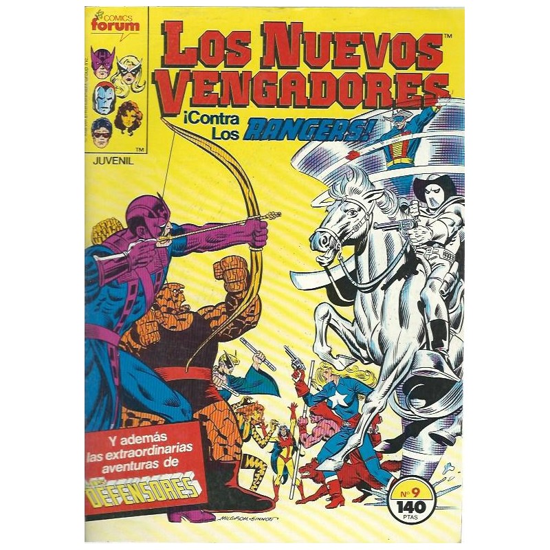 LOS NUEVOS VENGADORES Nº 9 ED.FORUM CONTRA LOS RANGERS