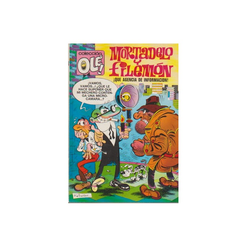 COLECCION OLE Nº 81 1ª EDICION MORTADELO Y FILEMON ED.BRUGUERA : ¡ QUE AGENCIA DE INFORMACION ¡ , AÑO 1973
