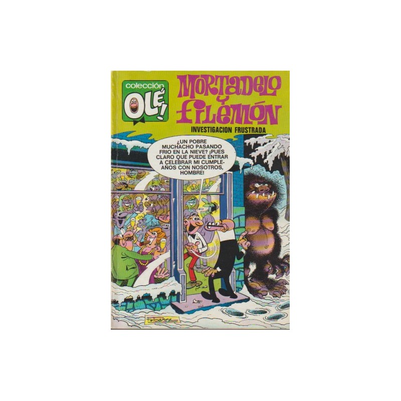 COLECCION OLE Nº 111 1ª EDICION MORTADELO Y FILEMON ED.BRUGUERA : INVESTIGACION FRUTRADA  ,AÑO 1975