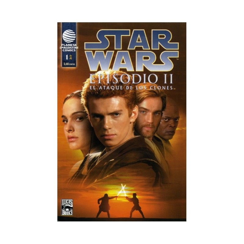 STAR WARS EPISODIO II - EL ATAQUE DE LOS CLONES Nº 1 AL 4 COLECCION COMPLETA
