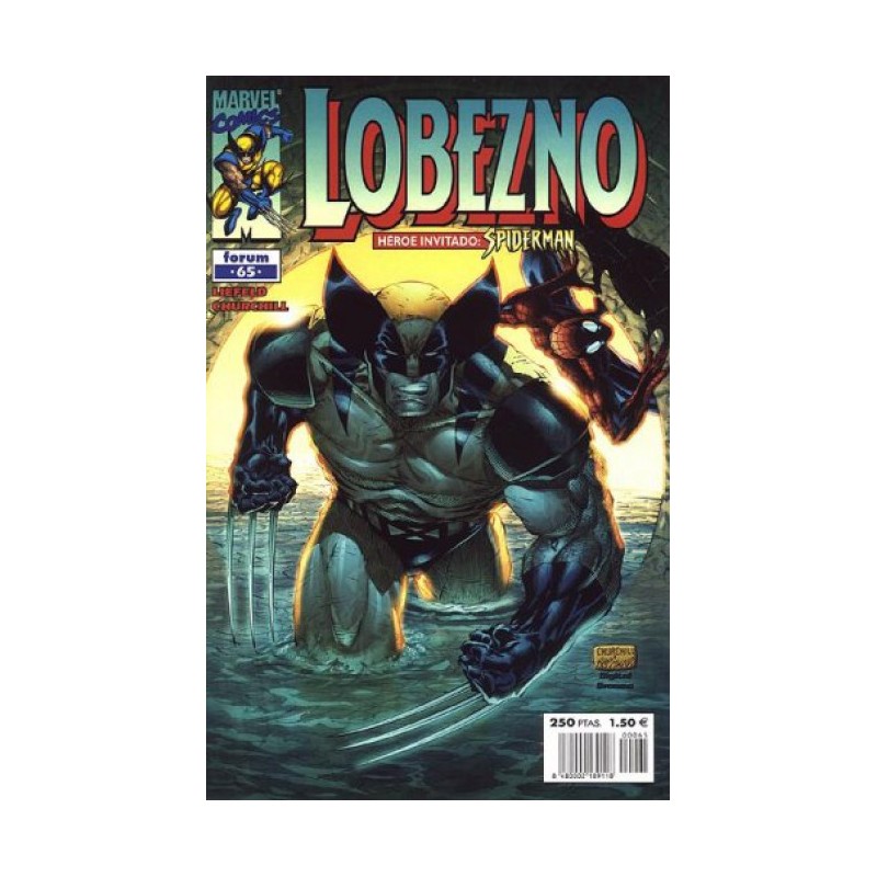 LOBEZNO VOL.2 Nº 65 HEROE INVITADO SPIDERMAN ,EDITORIAL FORUM