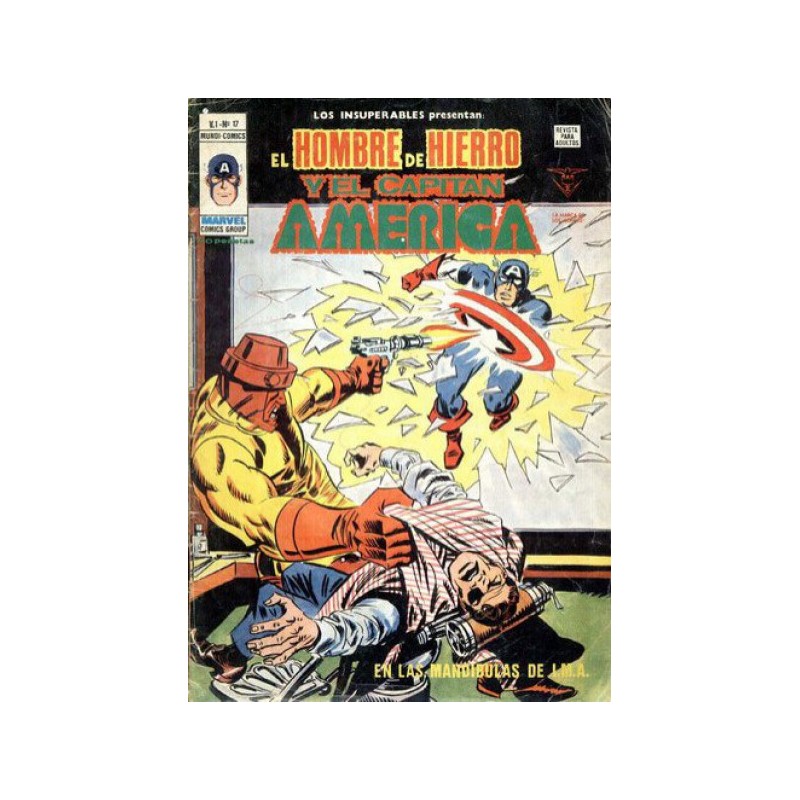 LOS INSUPERABLES PRESENTAN Nº 17 HOMBRE DE HIERRO Y CAPITAN AMERICA : EN LAS MANDIBULAS DE IMA