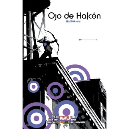 OJO DE HALCON MARVEL INTEGRAL POR MATT FRACTION Y DAVID AJA