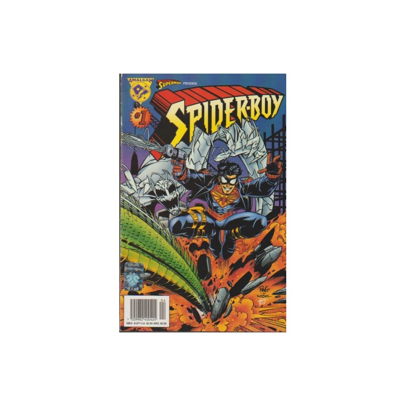 AMALGAM SPIDER-BOY , MARVEL/DC ,EDICIONES VID