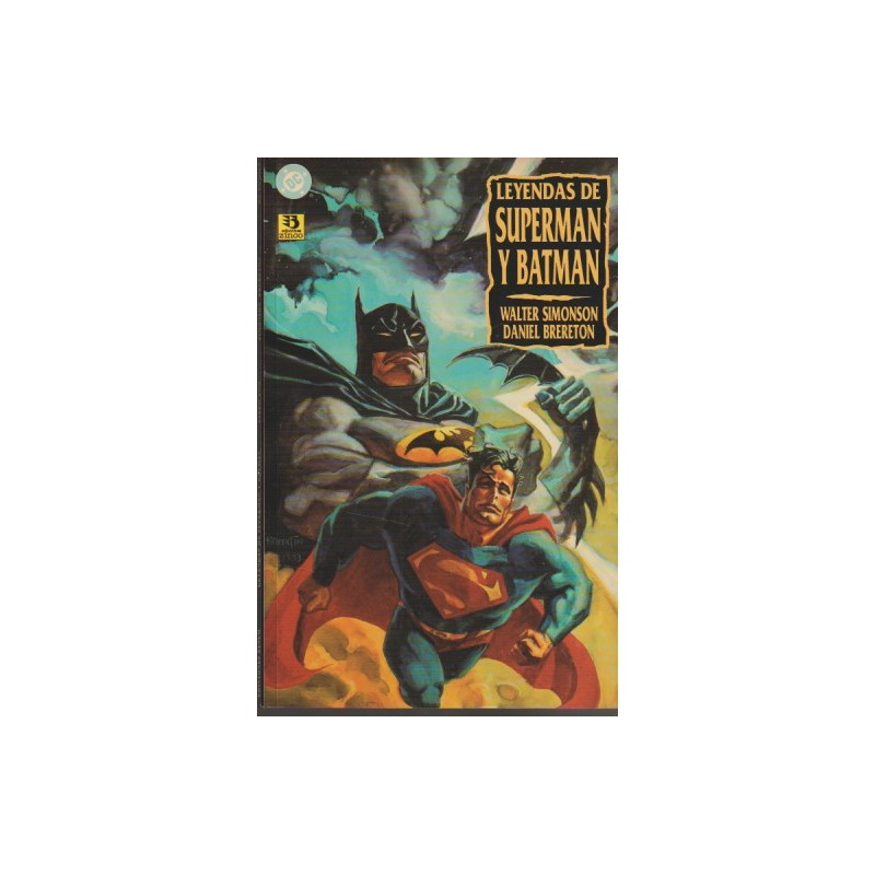 BATMAN SUPERMAN : LEYENDAS DE LOS MEJORES DEL MUNDO COL.COMPLETA 3 PRESTIGIOS POR WALTER SIMONSON Y DANIEL BRERETON