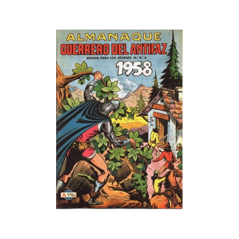 EL GUERRERO DEL ANTIFAZ ALMANAQUE 1958 , REEDICION,POR MANUEL GAGO