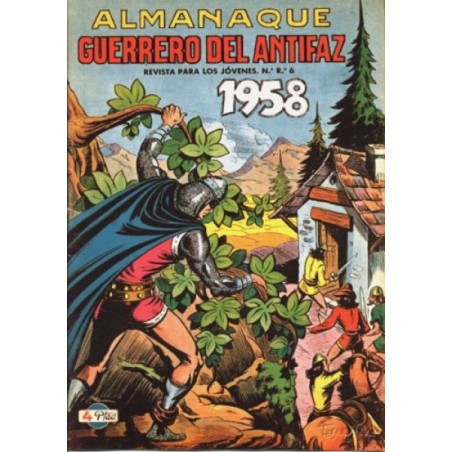 EL GUERRERO DEL ANTIFAZ ALMANAQUE 1958 , REEDICION,POR MANUEL GAGO