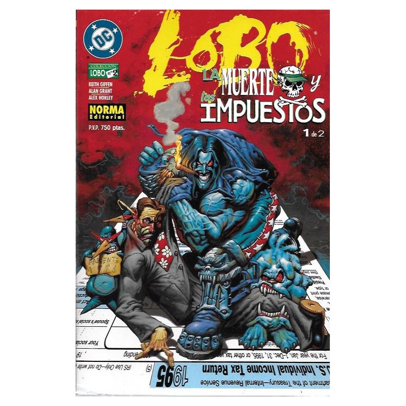LOBO Nº 2 Y 3 ED.NORMA LA MUERTE Y LOS IMPUESTOS Nº 1 Y 2 DE 2
