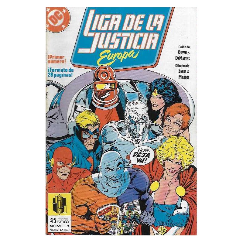LIGA DE LA JUSTICIA EUROPA Nº 1 AL 18 ED.ZINCO
