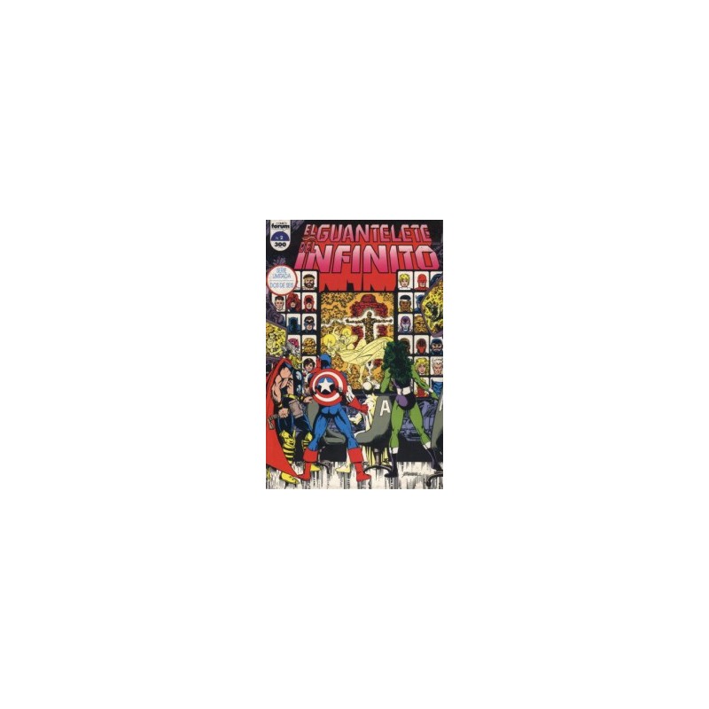 EL GUANTELETE DEL INFINITO Nº 1 A 3 DE 6 POR JIM STARLIN Y GEORGE PEREZ