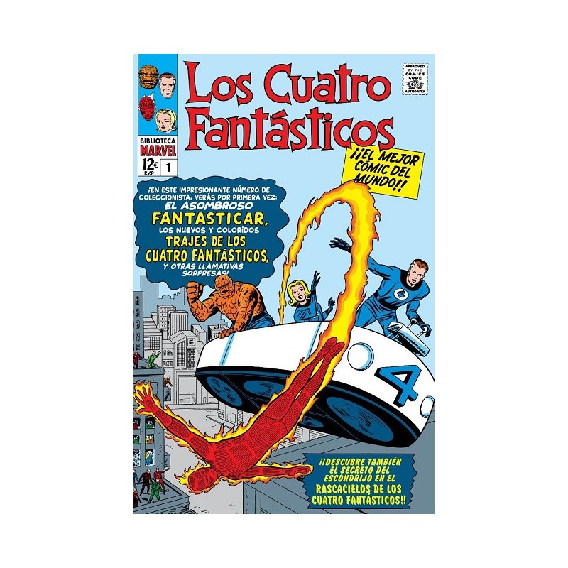 LOS CUATRO FANTASTICOS VOL.1 AL 4 NUEVA BIBLIOTECA MARVEL ED.PANINI COLOR