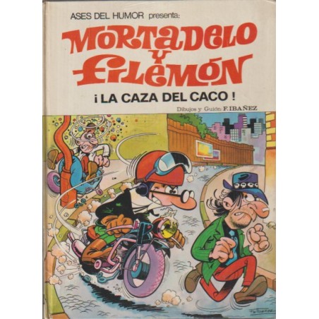 ASES DEL HUMOR Nº 6 MORTADELO Y FILEMON ¡ LA CAZA DEL CACO ¡ EDITORIAL BRUGUERA, AÑO 1971