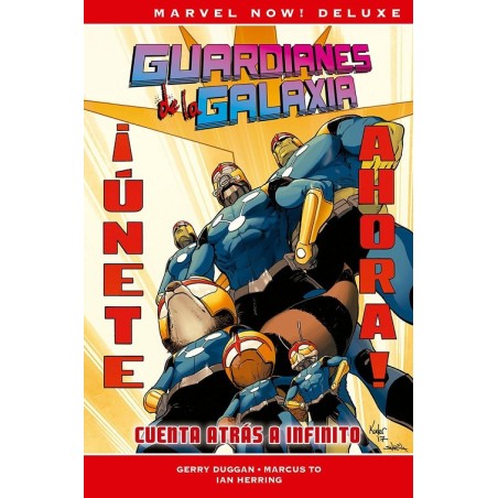 MARVEL NOW DELUXE ¡¡ GUARDIANES DE LA GALAXIA POR GERRY DUGGAN  ¡¡ ETAPA COMPLETA 2 VOLUMENES : JINETES EN EL CIELO Y CUENTA ATRAS A INFINITO