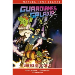 MARVEL NOW DELUXE ¡¡ GUARDIANES DE LA GALAXIA POR GERRY DUGGAN  ¡¡ ETAPA COMPLETA 2 VOLUMENES : JINETES EN EL CIELO Y CUENTA ATRAS A INFINITO