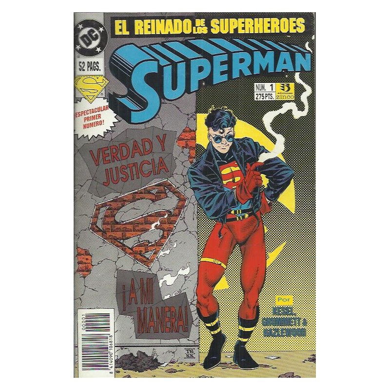 SUPERMAN VOL.3 Nº 1 EL REINADO DE LOS SUPERHEROES