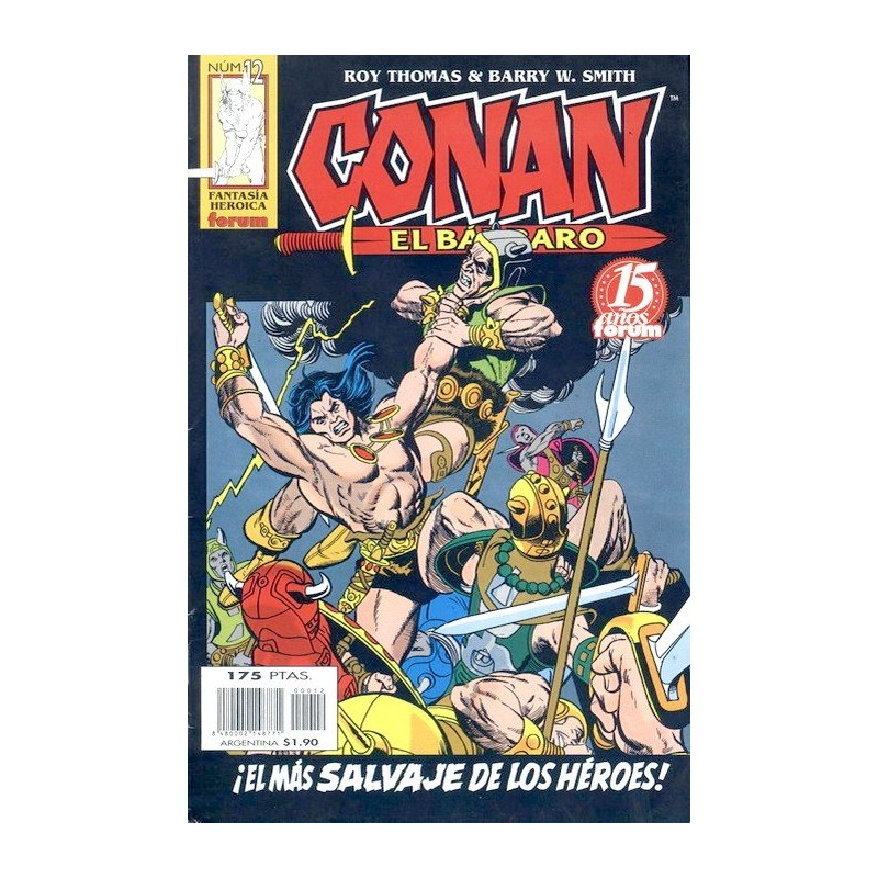 CONAN EL BARBARO VOL.1 SEGUNDA EDICION Nº 12 ED.FORUM