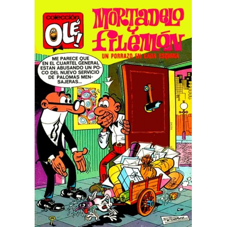 COLECCION OLE Nº 105 1ª EDICION MORTADELO Y FILEMON ED.BRUGUERA : UN PORRAZO EN CADA ESQUINA