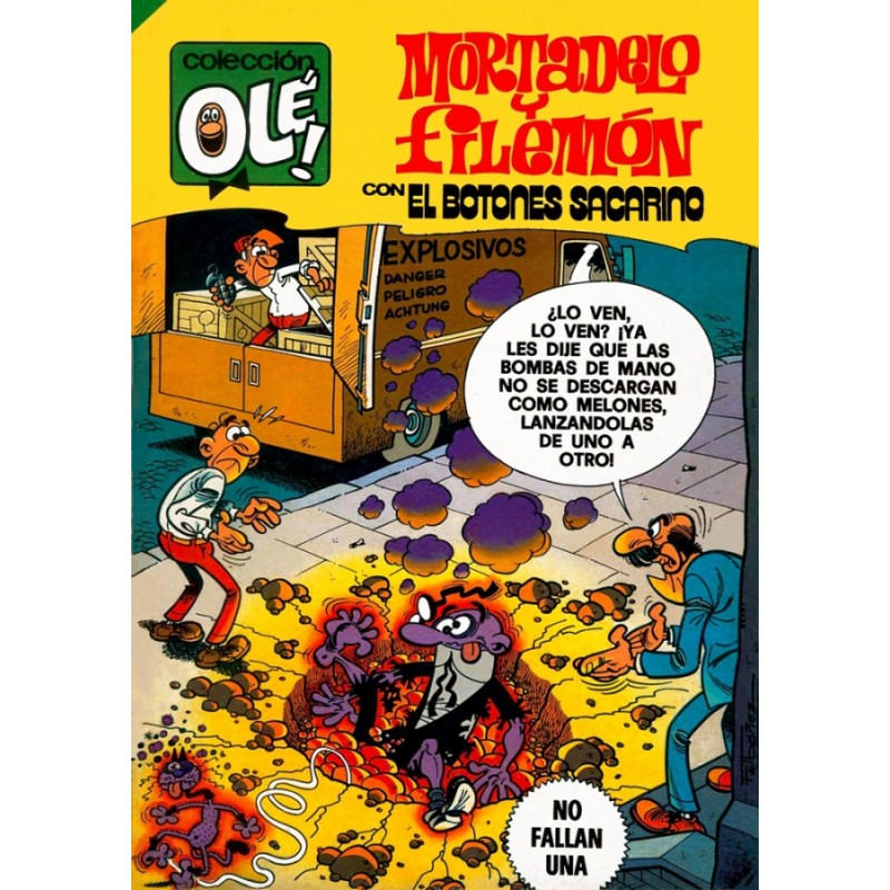 COLECCION OLE Nº 205, 1ª EDICION MORTADELO Y FILEMON ED.BRUGUERA : NO FALLAN UNA