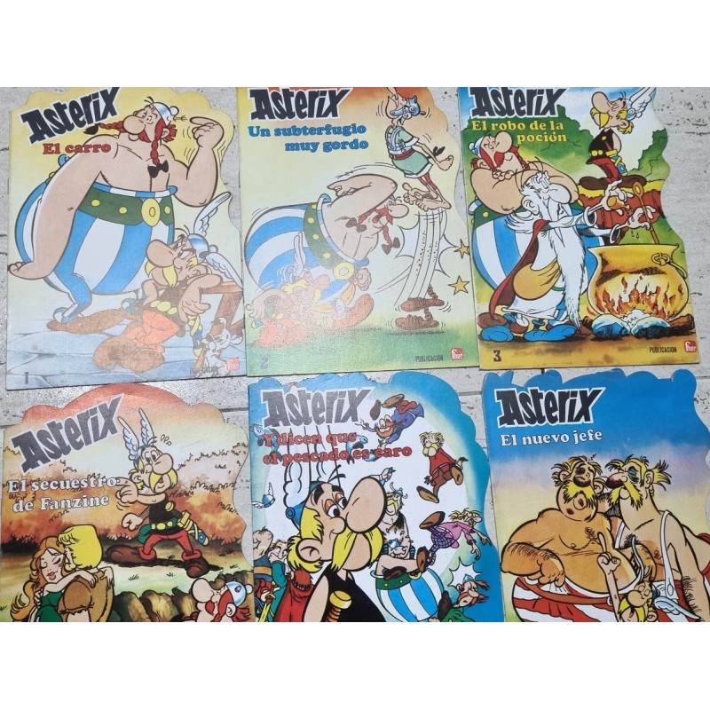 Cuentos Troquelados Asterix El Galo - Goscinny Uderzo Fher 1981 Serie Completa