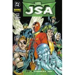 JSA NORMA EDITORIAL Nº 1 A 4 - QUE SE HAGA JUSTICIA , TIERRA DE TINIEBLAS , LA CAZA DE EXTANT Y LA SOCIEDAD DE LA INJUSTICIA