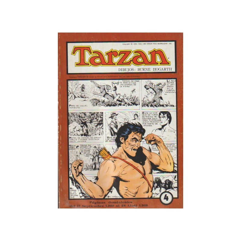 TARZAN DE HAROLD FOSTER EDICIONES ESTEVE Nº 0 A 3 PAGINAL DOMINICALES DEL 10 DE OCTUBRE DE 1938 AL 10 DE SEPTIEMBRE DE 1940