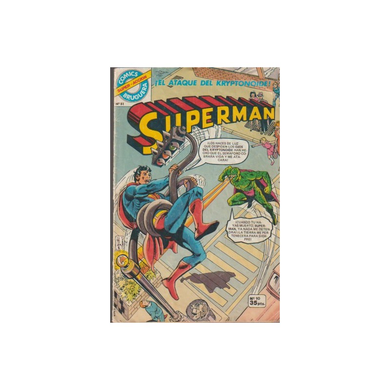 SUPERMAN ED.BRUGUERA Nº 10 EL ATAQUE DEL KRYPTONIODE ¡
