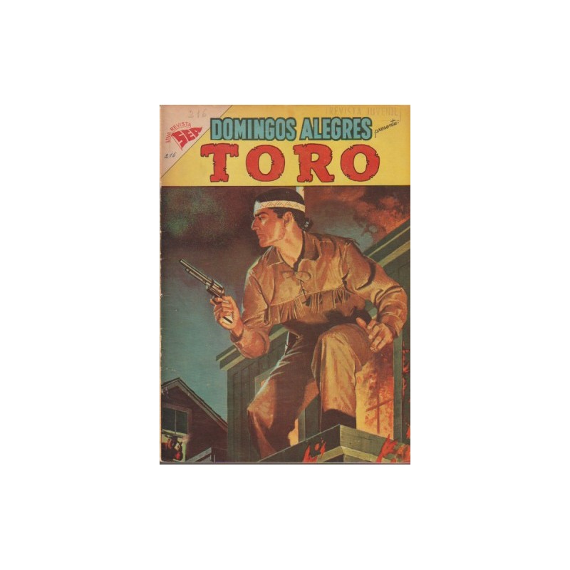 DOMINGOS ALEGRES Nº 216 TORO EN EL ALAMBRE DE PUAS