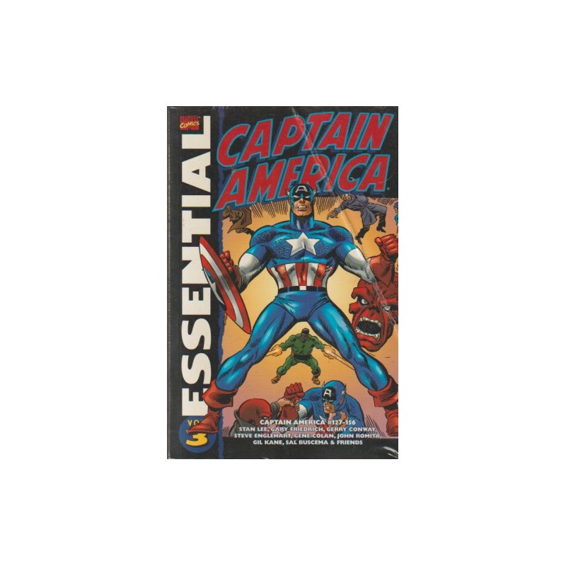 CAPTAIN AMERICA ESSENTIAL VOL.3 CON LOS NUMEROS 127 AL 156 , RUSTICA ,BLANCO Y NEGRO , USA, INGLES
