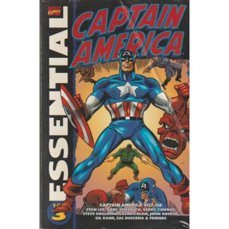 CAPTAIN AMERICA ESSENTIAL VOL.3 CON LOS NUMEROS 127 AL 156 , RUSTICA ,BLANCO Y NEGRO , USA, INGLES