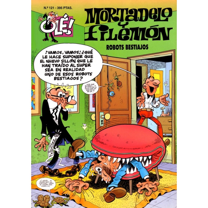 COLECCION OLE nº 121  MORTADELO Y FILEMON : ROBOTS BESTIAJOS