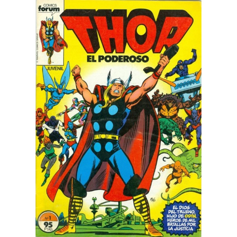 Thor vol.1 nº 1 al 49 vol.completa ed.forum , THOR EL PODEROSO 1982 , ESTADO DE CONSERVACION EXCELENTE