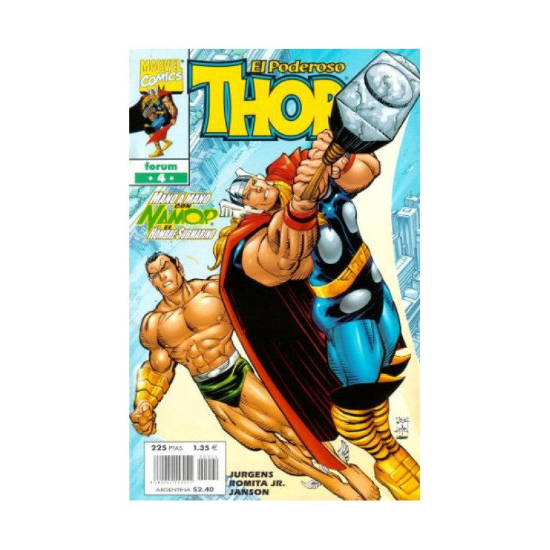 THOR VOL.3 Nº 4 ED.FORUM , MANO A MANO CON NAMOR EL HOMBRE SUBMARINO