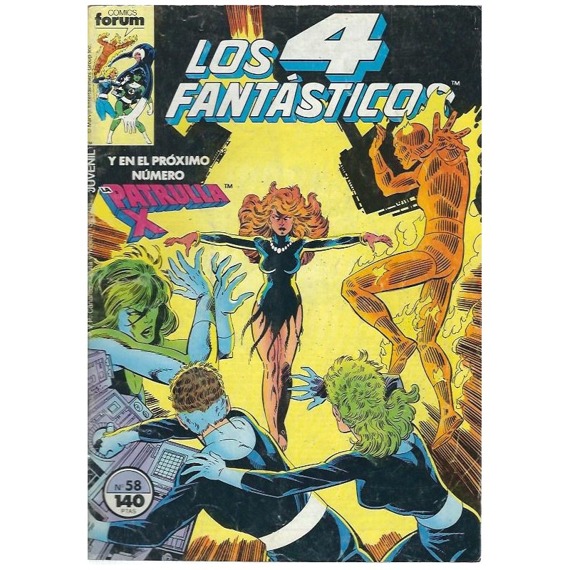 LOS 4 FANTASTICOS VOL.1 Nº 58 CON EL REGRESO DE JEAN GREY