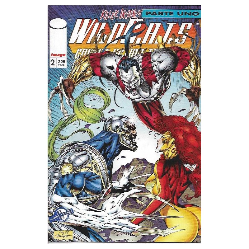WILDCATS VOL.1 Nº 2 ED.WORLD COMICS POR JIM LEE