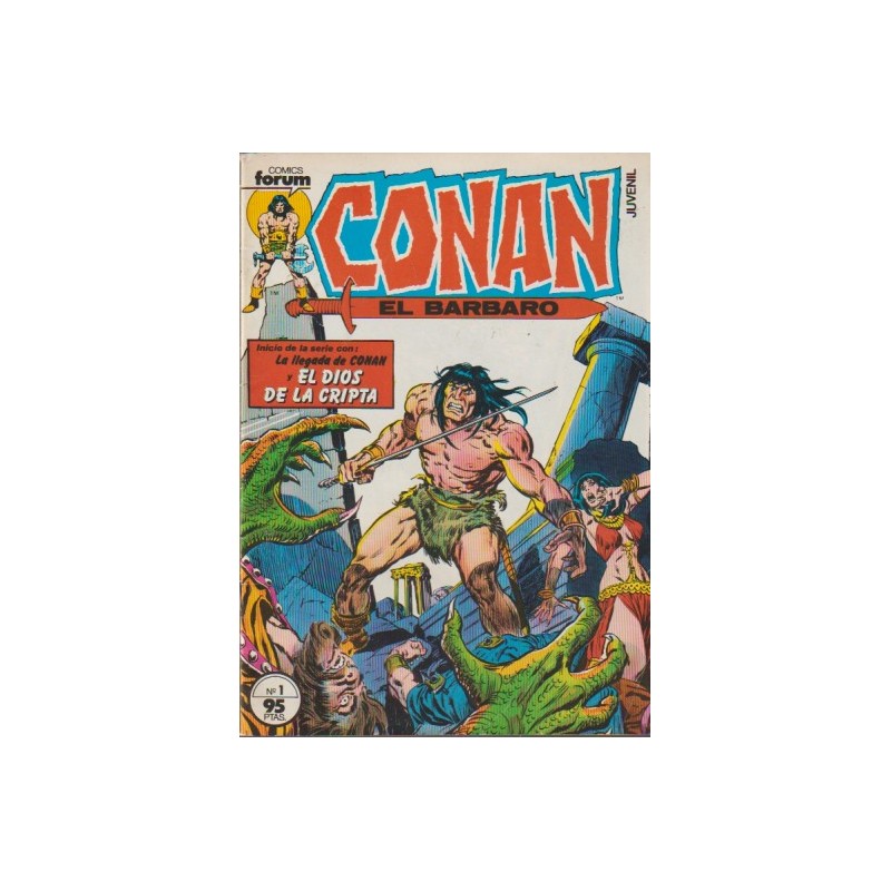 CONAN EL BARBARO Nº 1 EXCELENTE ESTADO ED.FORUM ,CONTIENE POSTER CENTRAL